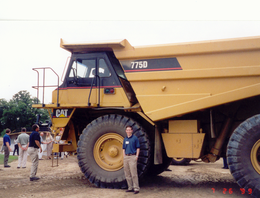 Brian with Caterpillar Machine