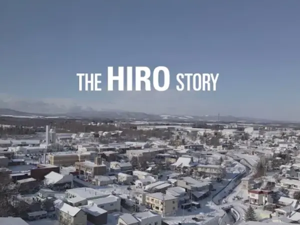 a city with snow on it
