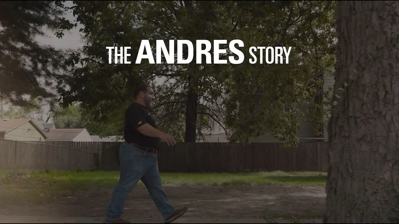 a person walking in a yard