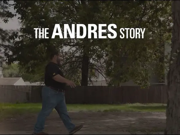 a person walking in a yard