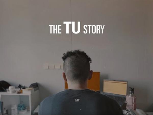 a person sitting at a desk