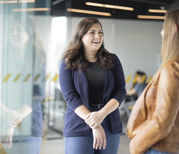 a person standing in front of a window
